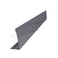 Планка угла усиливающая для забора 40х20 х 2500 (VALORI-20-Grey-0.5)