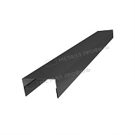 Планка крышки забора 60мм 35х65 х 2500 (VALORI-20-DarkGrey-0.5)